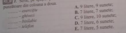 Afirmaia modificat se scrie n spaiul de sub afirmaia fals pe care o modificai. Scrie Pe Spatiul Punctat Din FaÈ›a Cuvantului Din Prima ColoanÄƒ Litera CorespunzÄƒtoare Din Coloana A Brainly Ro