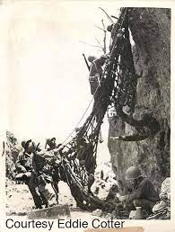 He was twice awarded the bronze star medal for actions in guam and the philippines. Desmond Doss Tco A Rare Photo Of Hacksaw Ridge Cargo Net Originally Used To Board The Landing Craft From The Ship Was Secured To The Ridge By 3 Volunteers Including Doss