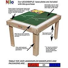 Nilo N34n Compatible With Lego Duplo Table Large Kids Building Table For Playing Trains Compatible With Legos Du Lego Duplo Table Building For Kids Duplo Table