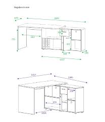 Kombiniert mit anderen möbeln der malm serie entsteht eine harmonisch abgestimmte einrichtung. Schreibtisch Lex Mit Integriertem Sideboard In Eiche Sonoma