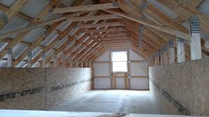This 24x32x10 Residential Post Frame Garage Was Built In Front Royal Va By Superior Buildings Location Fron Roof Styles Roof Truss Design Residential Garage