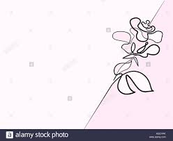 Schone bilder zum malen nanotime uainfo. Kontinuierliche Unterschiedlicher Breite Linie Zeichnen Schone Rose Blume Logo Vector Illustration Konzept Fur Logo Karte Banner Poster Flyer Stock Vektorgrafik Alamy