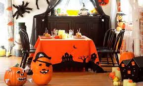 Blulu 3 happy halloween table decorations, pumpkin table centerpieces boo sign wooden candy day for halloween party dinner coffee table topper tier tray room decor, 7.87 x 4.72 inch. Hauntingly Cool Halloween Kitchen Decoration Ideas For 2020