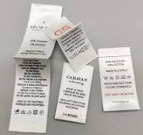 Low MOQ Customized logo End Fold Centerfold Premium Clothes Clothing  Garment Print Care Labels Tag for Shirt Hot Cut Woven Label
