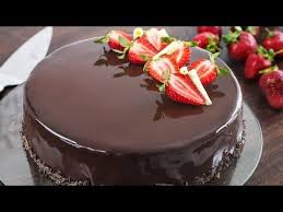 No Bake Triple Chocolate Mousse Cake Recipe Youtube Chocolate Strawberries Mirror Cake Cake