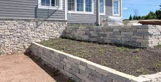 Natural stone thin veneer or natural stone siding is created by sawing real stone into thicknesses of approximately 1.25. Modern Farmhouse Home Stone Veneer Exterior Backyard Landscaping Buechel Stone