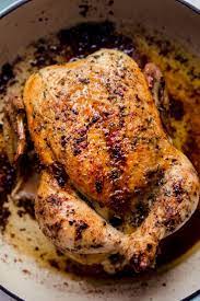 Perfect One Hour Whole Roasted Chicken Recipe Little Spice Jar Recipe In 2021 Whole Roast Chicken Recipe Baked Whole Chicken Recipes Whole Roasted Chicken