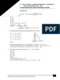 Latihan soal unbk matematika sma terbaru 2019 dan pembahasannya. Pembahasan Latihan Soal Unbk Mat Bahasa 02 Pdf