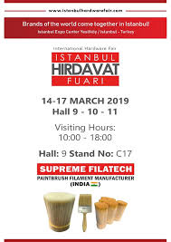 Maybe you would like to learn more about one of these? Supreme Filatech India We Welcome You All To Visit Us At Istanbul Hardware Show And See One Of The Finest And Best Paint Brushes And Paint Brush Filaments For Your