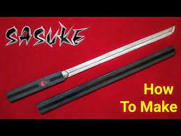 Description:bring the captain of the 10 division of the soul society to life with this exquisite cosplay foam sword! How To Make Sasuke S Kusanagi With Cardboard Kusanagi Sword With Cardboard Naruto Weapon Youtube