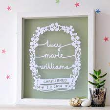 Spaceform do some lovely gifts. Personalised Christening Gift Art By Ant Design Gifts Notonthehighstreet Com
