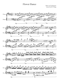 Flower Dance Dj Okawari Piano Flower Dance Sheet Music Piano Sheet Music Free