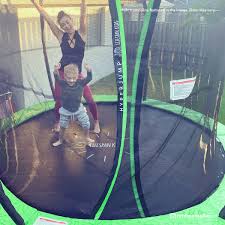 Everfit 8Ft Trampoline For Kids W/ Ladder Enclosure Safety Net Rebound