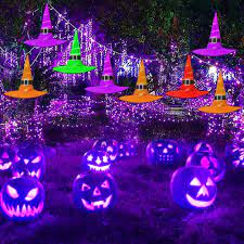 Maybe you would like to learn more about one of these? Halloween Outdoor 8pcs Hanging Lighted D Glowing Witch Hat Decorations Clearance With 36ft Halloween Waterproof Lights String 8 Lighting Color Flash Modes For Outdoor Yard Tree Walmart Canada