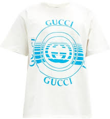 Gucci Logo Shirt Men Shop The World S Largest Collection Of Fashion Shopstyle The gucci logo is also displayed across the shirt's front. logo print cotton jersey t shirt white