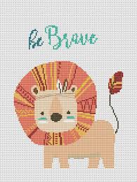 Lion Tribal Animals Interactive Cross Stitch Pattern Pdf Online Baby Cross Stitch Patterns Cross Stitch Baby Cross Stitch