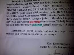 We did not find results for: Ketika Pemerintah Ibu Kota Menyelenggarakan Lomba Pidato Bahasa Inggris Saya Kala
