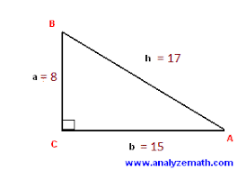 Since the missing side corresponds to side, rewrite the pythagorean theorem and solve for. If You Have A Right Triangle The Hypotenuse Is 17m The Adjacent Side Is 15m And The Opposite Side Is 8m What Is The Angle Between The Opposite Side And Hypotenuse