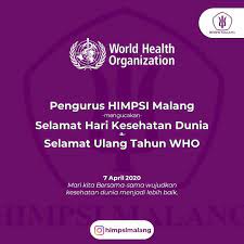 Memperingati Hari Kesehatan Sedunia 7 April 2020 Hari Kesehatan Dunia Diadakan Untuk Menandai Berdirinya Who World Health Organizatio Di 2020 Peringatan Dunia Medis
