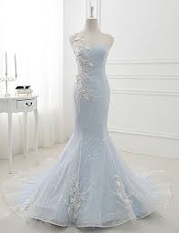 Baby Blue Sweep Train Lace Mermaid Evening Dress Formal Dress With Applique From Sweetheart Dress Prom Dresses Long Mermaid Baby Blue Wedding Dresses Black Mermaid Dress