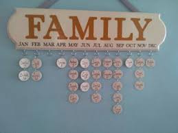 Great Way To Remember And Display Birthdays Family Birthdays Family Tree Project Birthday Calendar Reminder