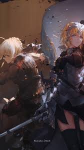 Fate Stay Night Iphone Wallpaper Fate Apocrypha Ruler And Saber 162097 Hd Wallpaper Backgrounds Download Fate stay night wallpaper 2 screenshot. fate stay night iphone wallpaper fate