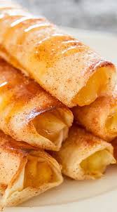 Apple Pie Taquitos Crispy Sweet And Delicious These Taquitos Are Simple To Make All The Makings Of A Great Apple Pie In A Fun Food Recipes Apple Recipes