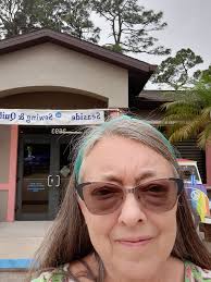 Glow in the dark Halloween fabric at Edgewater store