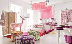 Romantic Pink Girls Room Interior Design Girl Bedroom Decor Small Room Girl Pink Girl Room