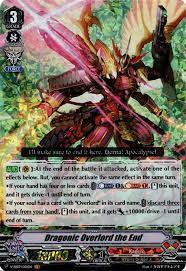 If you like card games, then cf vanguard is for you. Dragonic Overlord The End Cardfight Vanguard Cards Cardfight Vanguard Cards