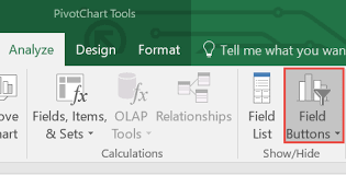 how to remove pivottable fields from pivot charts sage