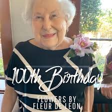 100th Birthday Party Flowers 🌸 , Fleur de Leon, 832-447-0135 , We deliver  to The Woodlands, Conroe, Spring, Magnolia, Tomball, Montgomery, Oakridge,  Rayford/99, Shenandoah, Creekside, and surrounding ...