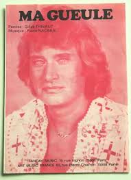 PARTITION VINTAGE SHEET music JOHNNY HALLYDAY : Né Pour Vivre Sans Amour *  70's EUR 8,49