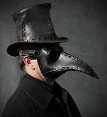 But their impenetrable (and spooky!) leather outfits actually did! Schnabel Plague Dr Mask In Leather Black Etsy