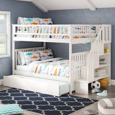 Headboard, footboard, trundle, & underbed storage. Westbrook Staircase Bunk Wayfair