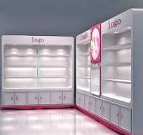 cosmetic display case wall cabinet