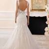 Mermaid silhouettes are particularly suitable for brides with hourglass, inverted triangle, or rectangular body shapes.for a dress that focuses on accentuating your curves, select lighter weight fabrics like silk and satin. 1