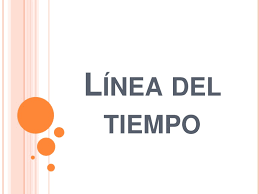 Resultado de imagen de la linea del tiempo