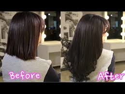 O' her hair extensions raw cambodian hair is imported directly from cambodia and is known to be slightly coarse with loose sultry waves with a low natural luster. Korean Clip In Hair Extensions Blending With Short Hair Youtube