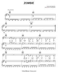 Telecharger partitions de the cranberries partitions musicales a imprimer / baixe este jogo da microsoft store para windows 10 mobile, windows phone 8.1, windows phone 8. Zombie Sheet Music The Cranberries Sheetmusic Free Com