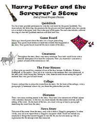 So you're probably thinking in your head i've lost my mind about doing a book review on the very first harry potter book, but i have an explanation i swear! Harry Potter And The Sorcerers Stone End Of Novel Project Choices By Wise Guys