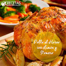 Rico Pollo Al Horno Con Limon Y Romero Receta Pollo Entero Al Horno Pollo Al Horno Pollo
