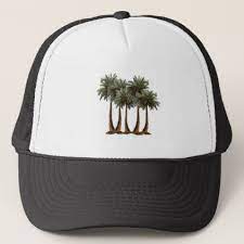 Palms Of Paradise Trucker Hat 17 75 By Ninuno Cyo Customize Personalize Unique Diy Idea Trucker Hat Trucker Diy Hat