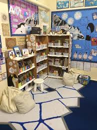 Antarctica Themed Book Corner Ks2 Book Corners Winter Classroom Decorations Winter Classroom