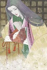 miyako maki 牧美也子 genji monogatari haruneko maki kyuu 源氏物語 春猫 巻九 tale of genji spring cat roll nine 1987 japanese art retro art japanese painting