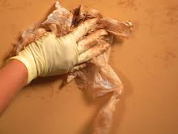 This painting technique involves rolling a rag up and down wet painted walls to add a unique depth and texture. Decorative Paint Technique Leather Wall Instructions How Tos Diy
