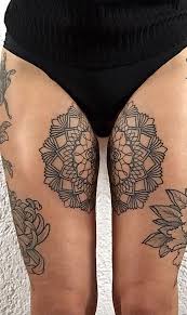 Thigh tattoos are getting more popular thigh tattoo these days. Ornamental Tattoos That Turn Your Body Into A Living Piece Of Art Back Piece Tattoo Leg Tattoos Thigh Tattoos Women