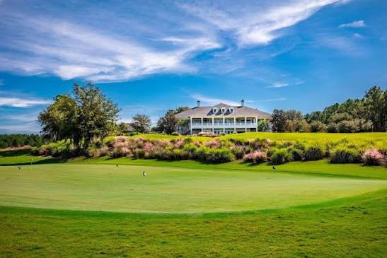 Southern Hills Plantation clubhouse with grand architecture and manicured grounds in Brooksville, Florida