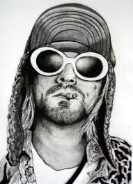 Kurt Cobain You Can Leave Your Head On By Cathy86 On Deviantart Kurt Cobain Oval Sunglass Drawings