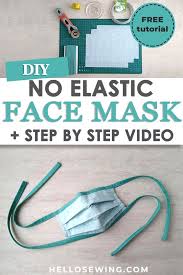 No Elastic Face Mask Tutorial Video Face Mask Tutorial Mask Tutorial Diy Face